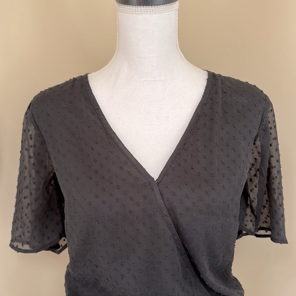 Abercrombie and Fitch Black Wrap Bodysuit - Picture 5 of 10